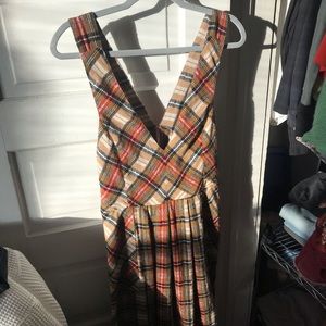 Free People plaid dress